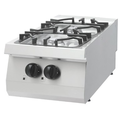 Maxima - Cuisinière robuste - 2 brûleurs - Unité individuelle - Gaz