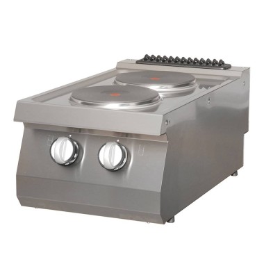 Maxima - Cuisinière robuste - 2 brûleurs - Unité individuelle - Électrique