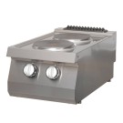 Maxima - Cuisinière robuste - 2 brûleurs - Unité individuelle - Électrique