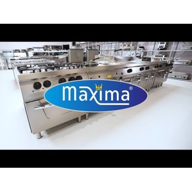 Maxima - Plaque de cuisson robuste - Chrome lisse - Double unité - Électrique