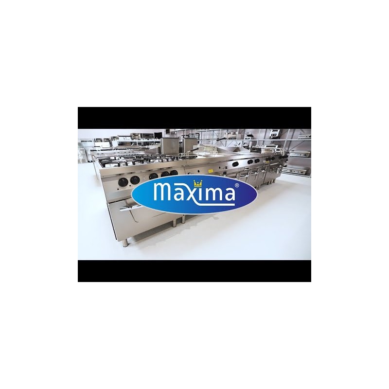 Maxima - Plaque de cuisson robuste - Chrome lisse - Double unité - Électrique