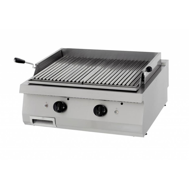 Maxima - Grill en pierre de lave robuste - Double unité - Gaz