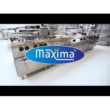 Maxima - Cuisinière Robuste - 4 Brûleurs - Double Unité - Gaz avec Four Électrique