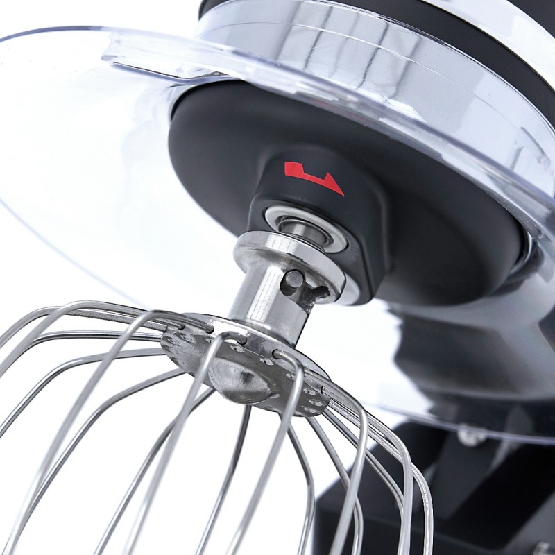 Maxima - Batteur sur socle - 7L - Jusqu'à 2kg de pâte - Noir mat
