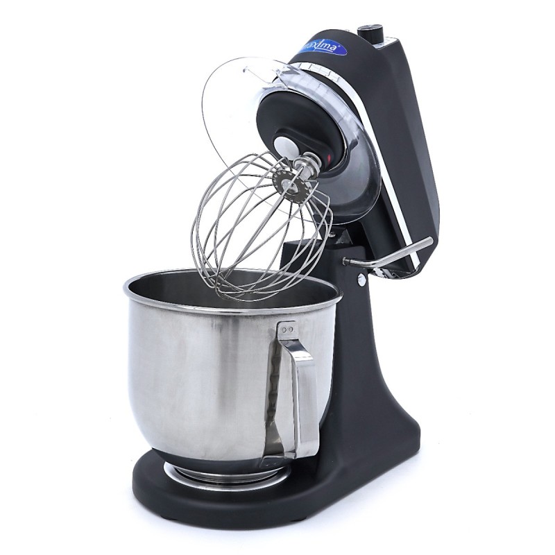 Maxima - Batteur sur socle - 7L - Jusqu'à 2kg de pâte - Noir mat
