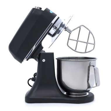 Maxima - Batteur sur socle - 7L - Jusqu'à 2kg de pâte - Noir mat