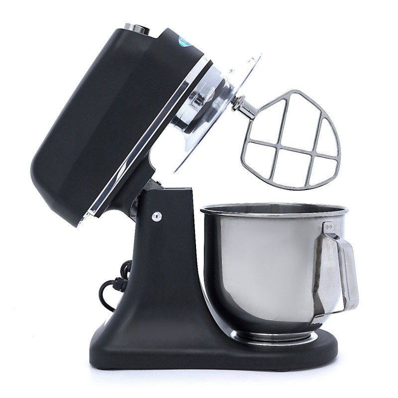 Maxima - Batteur sur socle - 7L - Jusqu'à 2kg de pâte - Noir mat