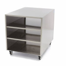 Maxima - Table de machine en acier inoxydable - 60 x 80cm - sur roulettes
