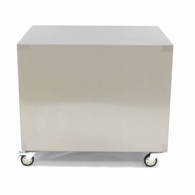 Maxima - Table de machine en acier inoxydable - 60 x 80cm - sur roulettes