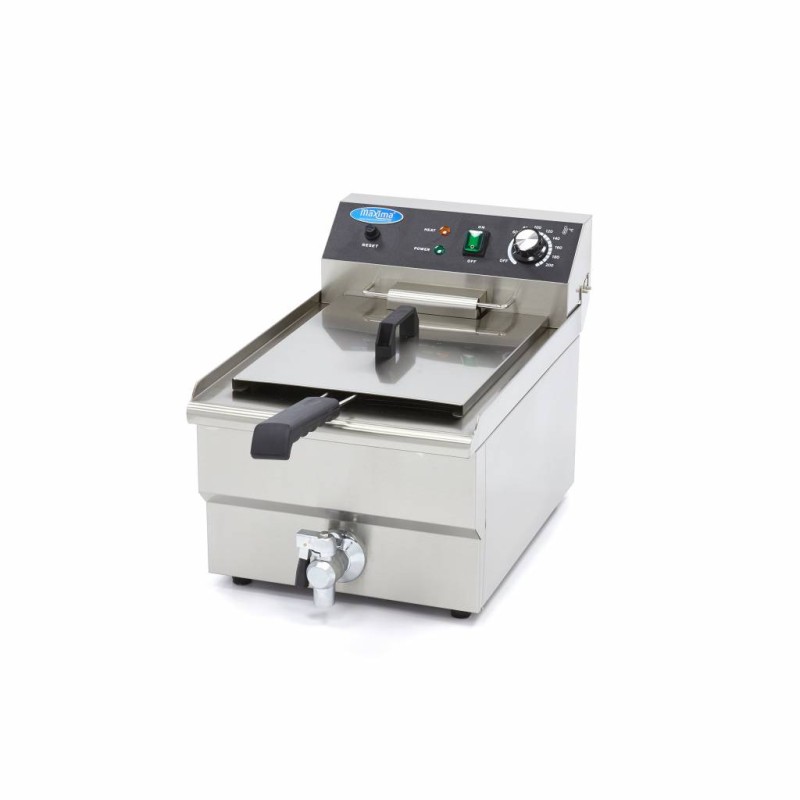 Maxima - Friteuse - 16L - 1 panier - avec robinet de vidange