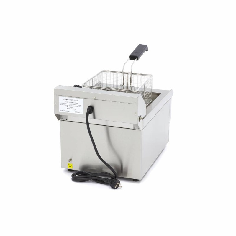 Maxima - Friteuse - 16L - 1 panier - avec robinet de vidange