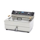 Maxima - Friteuse professionnelle - 20L - 1 panier - avec robinet de vidange
