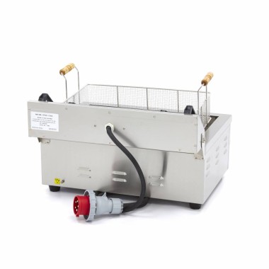 Maxima - Friteuse professionnelle - 20L - 1 panier - avec robinet de vidange