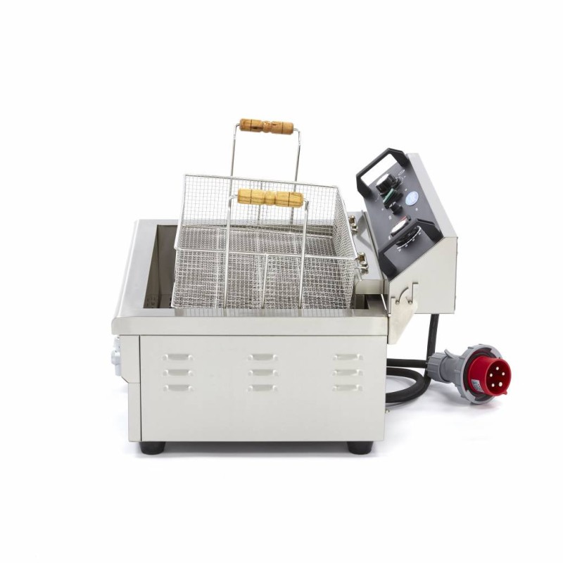 Maxima - Friteuse professionnelle - 20L - 1 panier - avec robinet de vidange