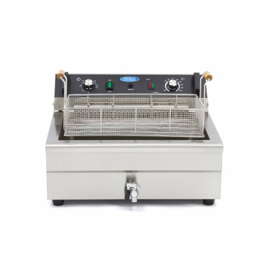 Maxima - Friteuse professionnelle - 20L - 1 panier - avec robinet de vidange