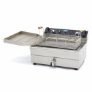 Maxima - Friteuse professionnelle - 20L - 1 panier - avec robinet de vidange