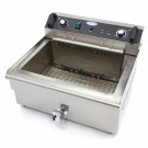 Maxima - Friteuse professionnelle - 30L - 1 panier - avec robinet de vidange