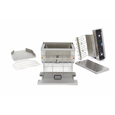 Maxima - Friteuse professionnelle - 30L - 1 panier - avec robinet de vidange