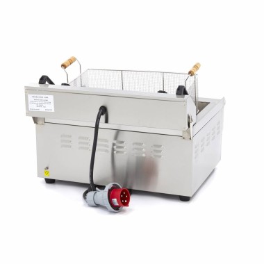 Maxima - Friteuse professionnelle - 30L - 1 panier - avec robinet de vidange