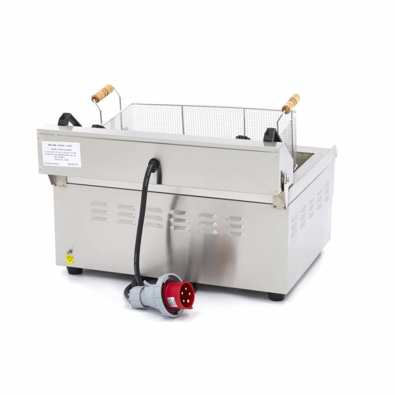 Maxima - Friteuse professionnelle - 30L - 1 panier - avec robinet de vidange