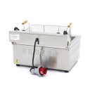 Maxima - Friteuse professionnelle - 30L - 1 panier - avec robinet de vidange