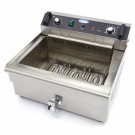 Maxima - Friteuse professionnelle - 30L - 1 panier - avec robinet de vidange