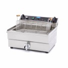 Maxima - Friteuse professionnelle - 30L - 1 panier - avec robinet de vidange