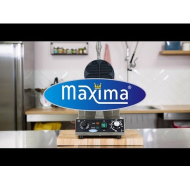 Maxima - Gauffrier - 4 gaufres - Cœurs