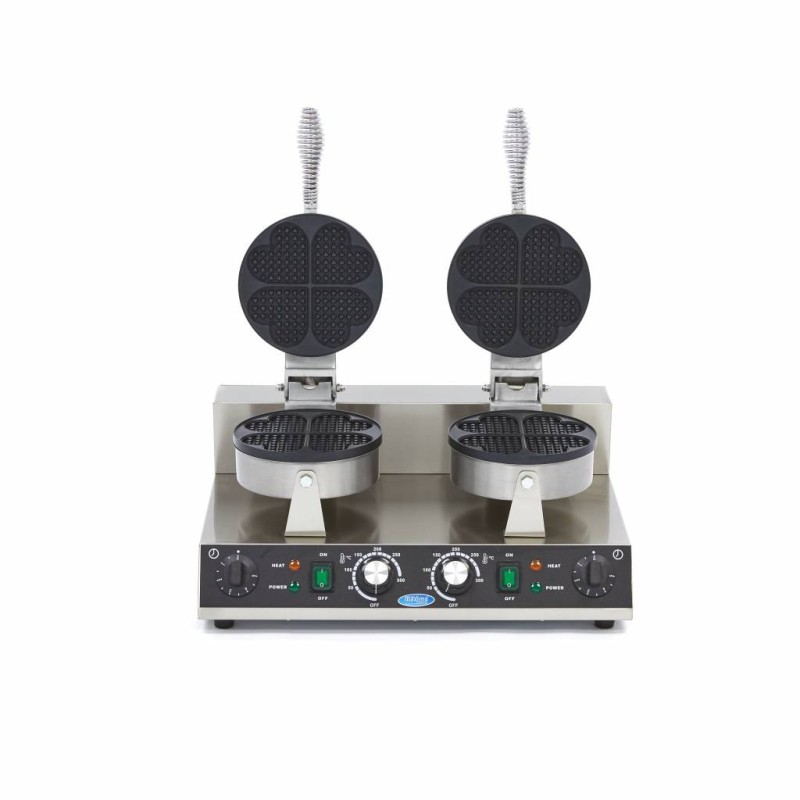 Maxima - Machine à Gaufres - 8 Gaufres - Cœurs - Double