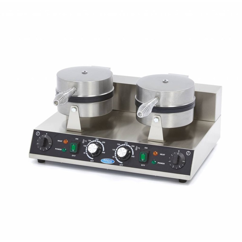 Maxima - Machine à Gaufres - 8 Gaufres - Cœurs - Double