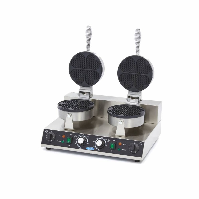 Maxima - Machine à Gaufres - 8 Gaufres - Cœurs - Double