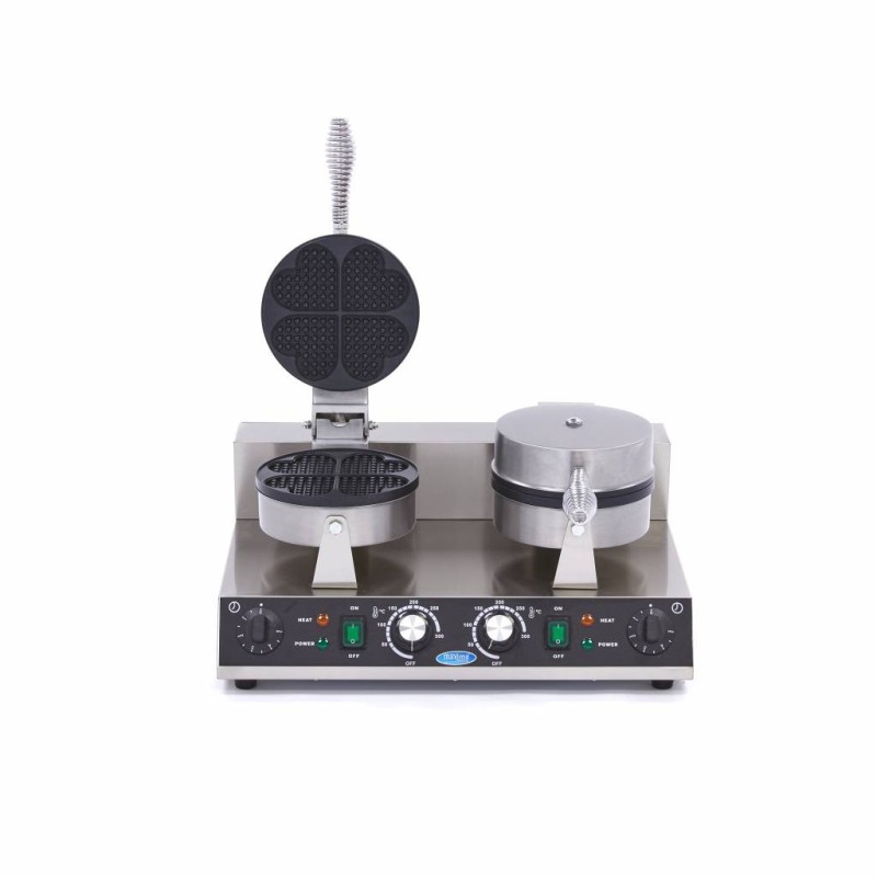 Maxima - Machine à Gaufres - 8 Gaufres - Cœurs - Double