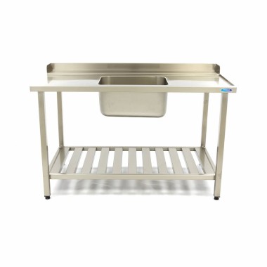 Maxima - Table pour lave-vaisselle - 160 x 75 cm - À droite - avec évier et dosseret