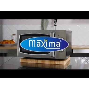 Maxima - Four à micro-ondes - 900W - 6 Programmes - Assiettes jusqu'à diam 33cm