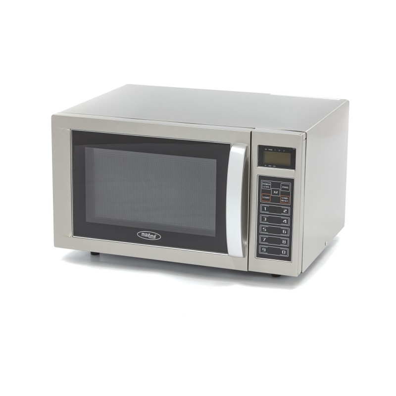 Maxima - Four à micro-ondes - 1000W - 20 programmes - Assiettes jusqu'à diam 32cm