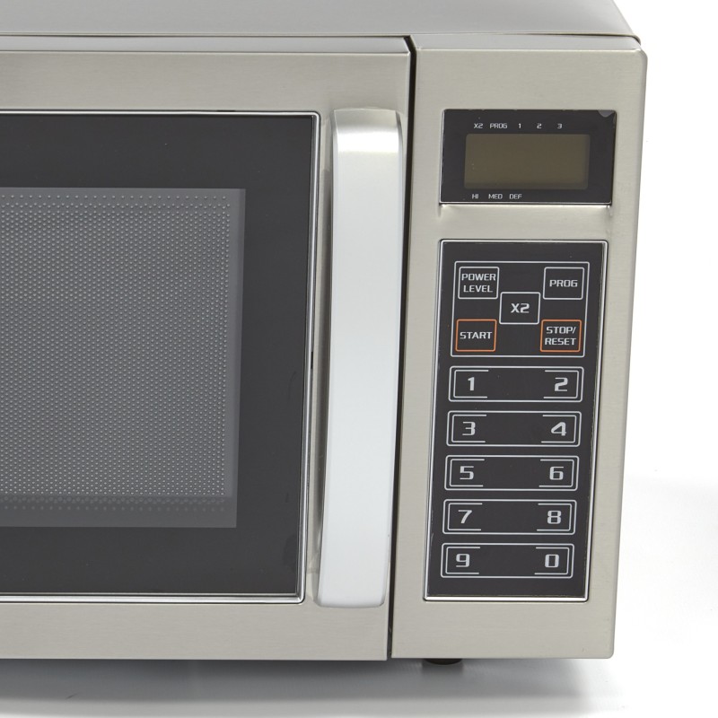 Maxima - Four à micro-ondes - 1000W - 20 programmes - Assiettes jusqu'à diam 32cm