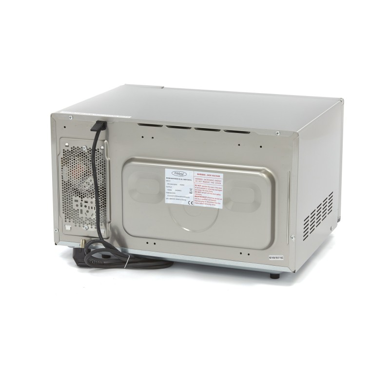Maxima - Four à micro-ondes - 1000W - 20 programmes - Assiettes jusqu'à diam 32cm
