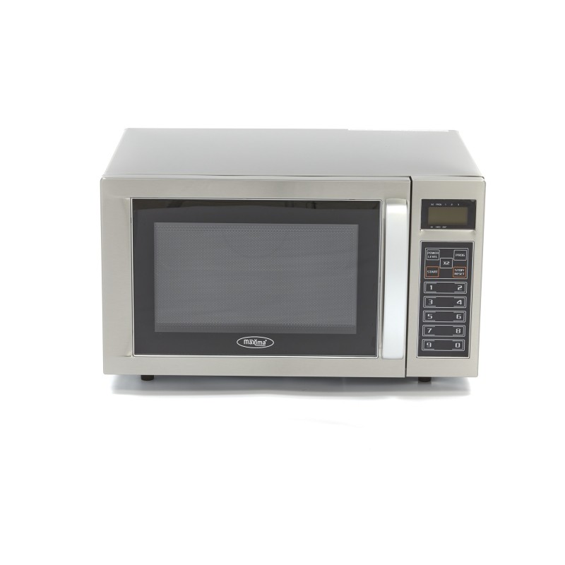 Maxima - Four à micro-ondes - 1000W - 20 programmes - Assiettes jusqu'à diam 32cm