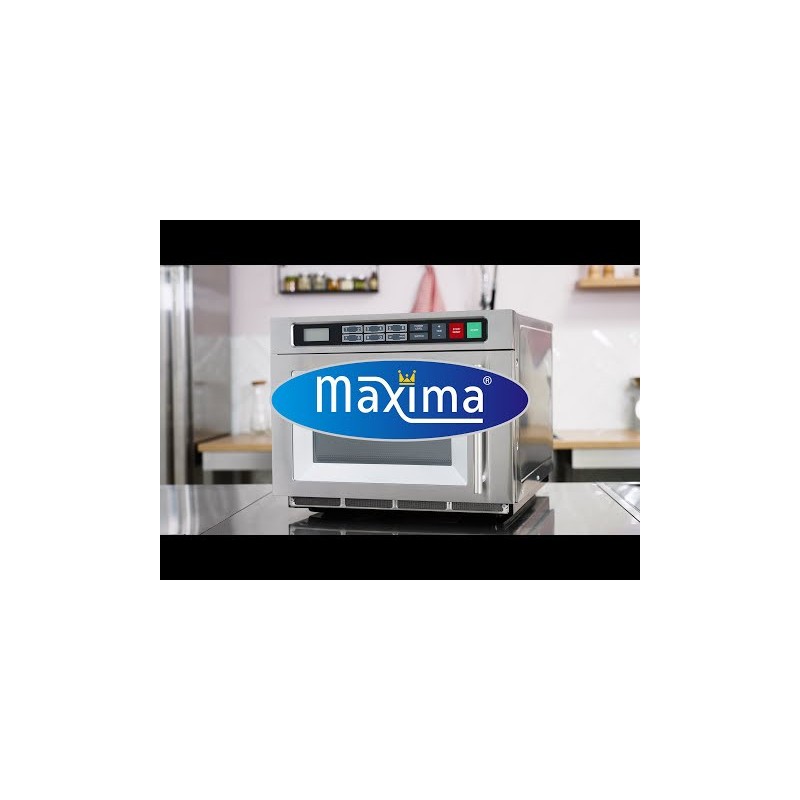 Maxima - Four à micro-ondes - 1800W - 20 Programmes - Assiettes jusqu'à diam 36cm
