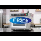 Maxima - Four à micro-ondes - 1800W - 20 Programmes - Assiettes jusqu'à diam 36cm