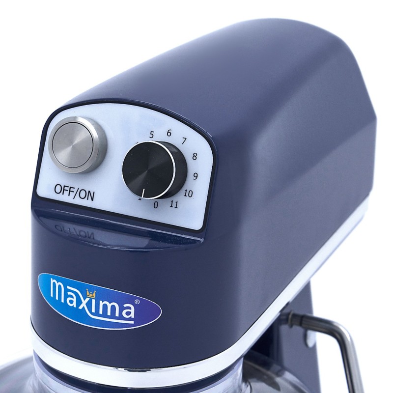 Maxima - Batteur sur socle - 7L - Jusqu'à 2kg de pâte - Bleu acier