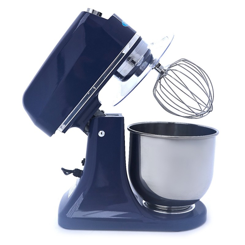 Maxima - Batteur sur socle - 7L - Jusqu'à 2kg de pâte - Bleu acier