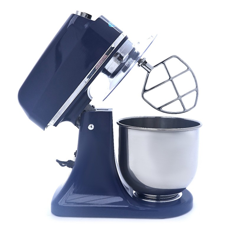 Maxima - Batteur sur socle - 7L - Jusqu'à 2kg de pâte - Bleu acier
