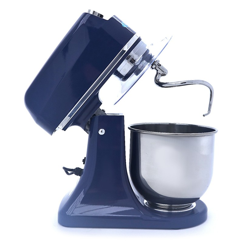 Maxima - Batteur sur socle - 7L - Jusqu'à 2kg de pâte - Bleu acier