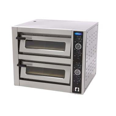 Maxima - Four à pizza - Convient pour 4 pizzas de diam 30 cm - Double étage