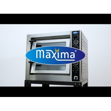 Maxima - Four à pizza - Convient pour 4 pizzas de diam 30 cm - Double étage