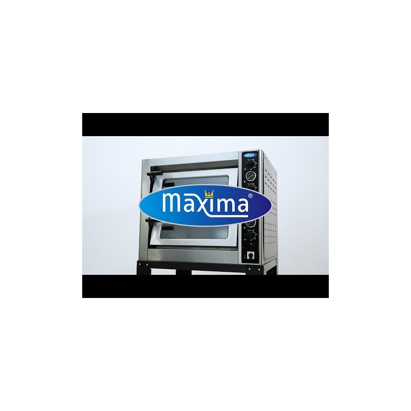 Maxima - Four à pizza - Convient pour 4 pizzas de diam 30 cm - Double étage