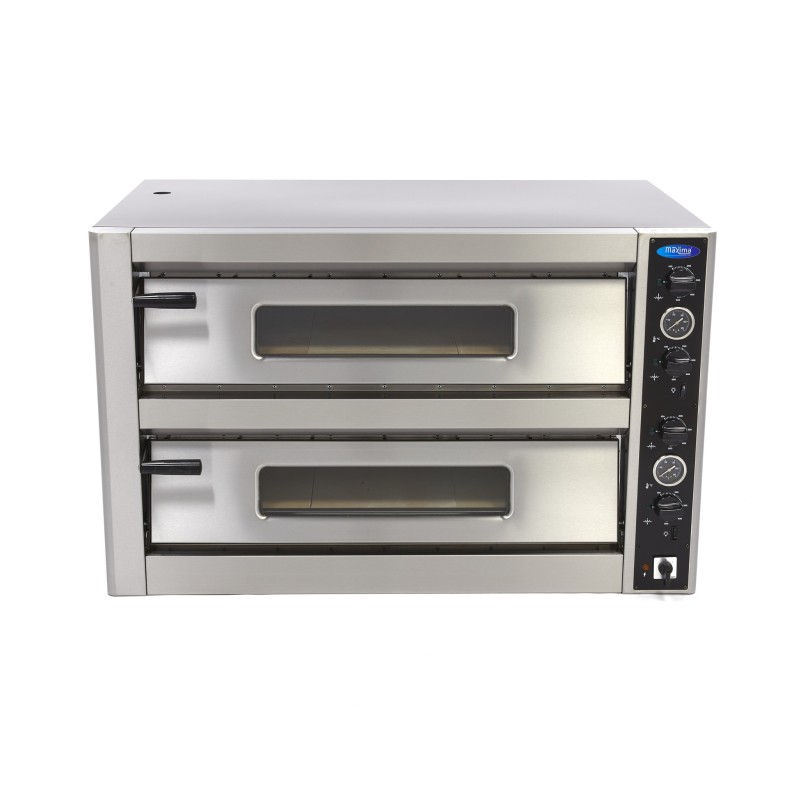 Maxima - Four à pizza - Convient pour 12 pizzas de diam 30 cm - Double étage