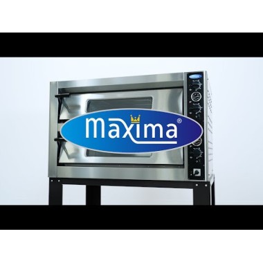 Maxima - Four à pizza - Convient pour 12 pizzas de diam 30 cm - Double étage