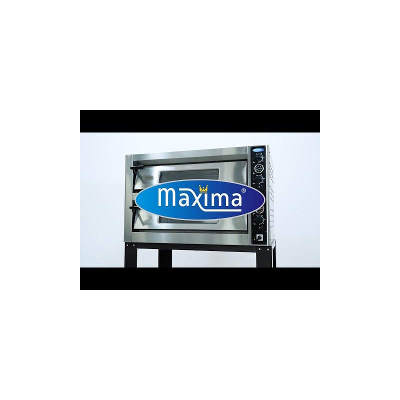 Maxima - Four à pizza - Convient pour 12 pizzas de diam 30 cm - Double étage